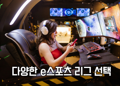 다양한 e스포츠 리그 선택